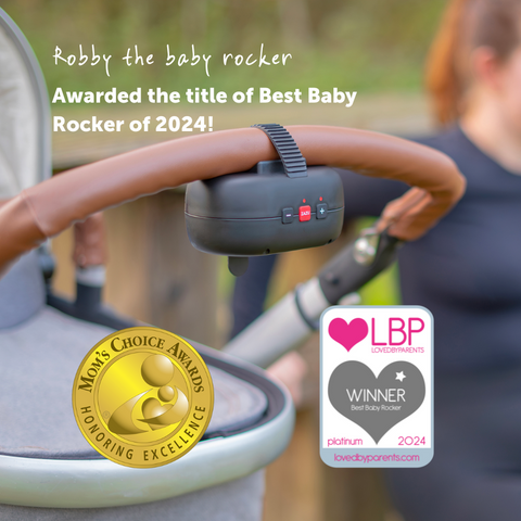 Robby BABY ROCKER with rechargeable battery & cry sensor